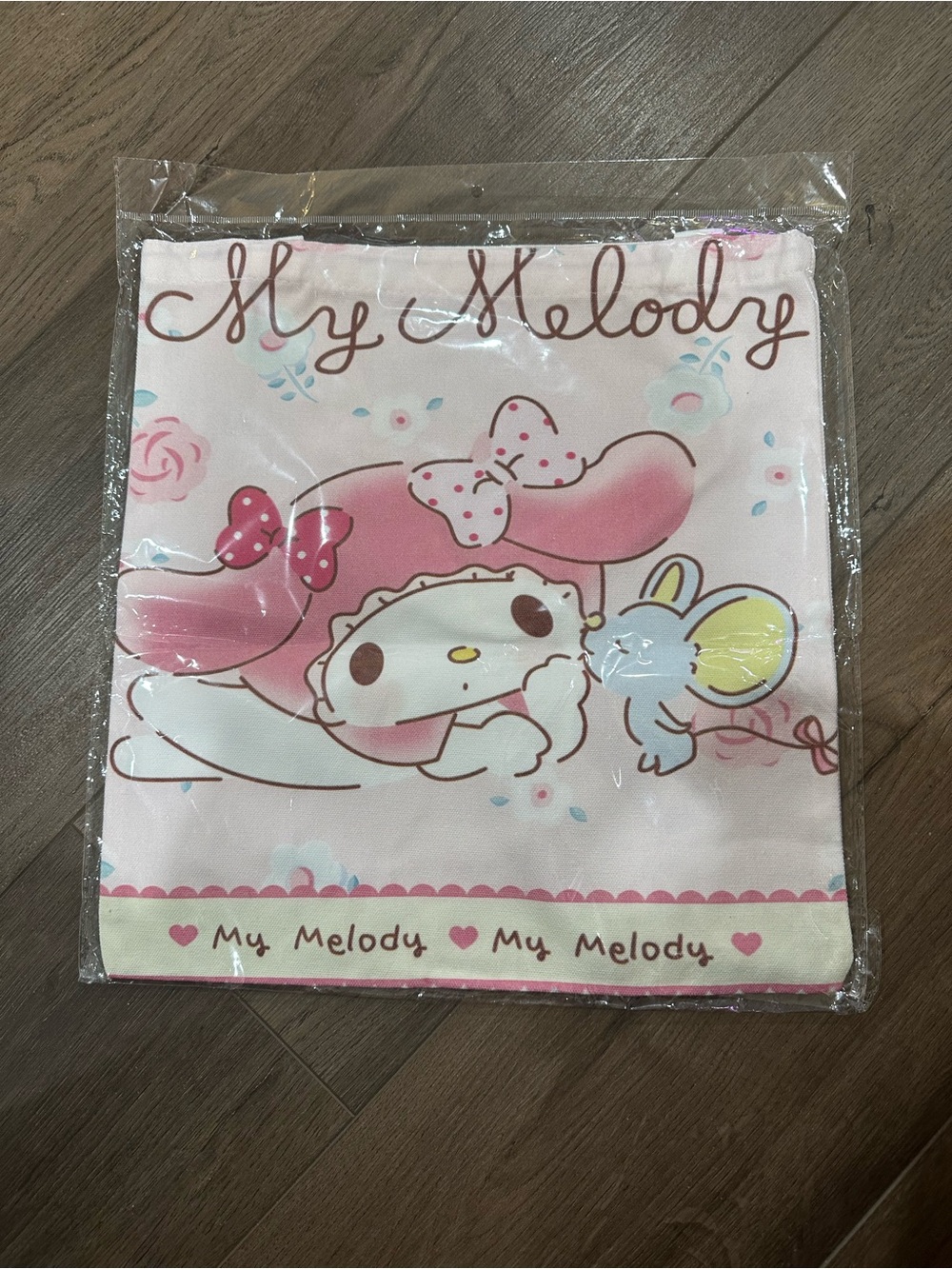My Melody Double Sided Different Illustrations Canvas Tote Bag